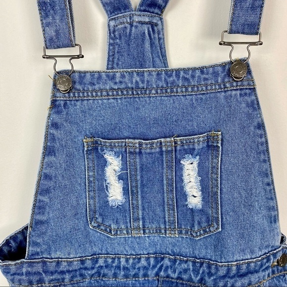 Rockn Rev Jean Overall distressed shorts size 2 - Picture 3 of 13